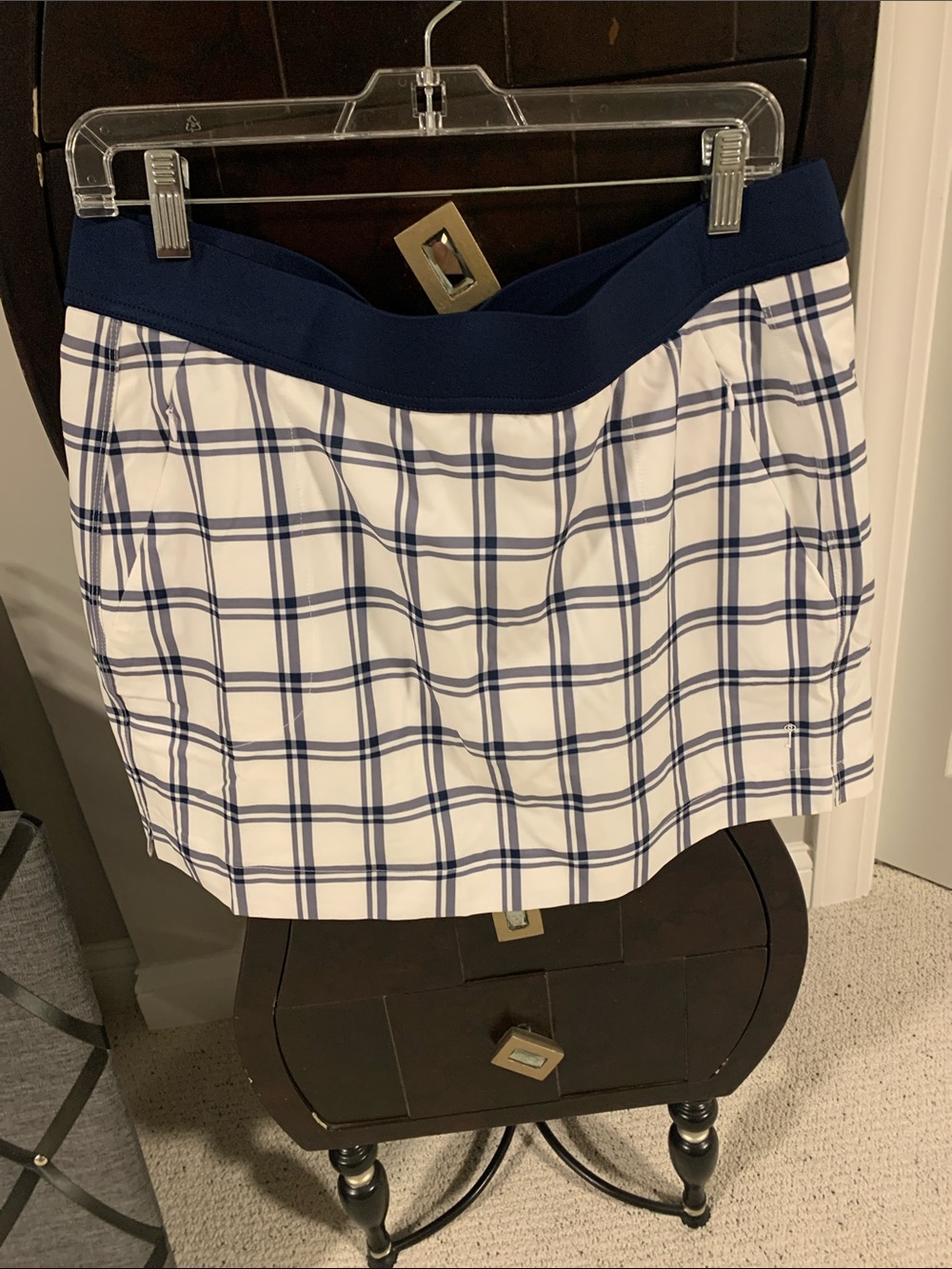 Classic Navy Plaid Women’s Golf Skirt